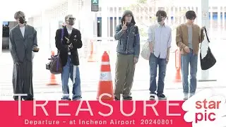 트레저 '다섯명 먼저 출국해요!' [STARPIC] / TREASURE Departure - at Incheon Airport 20240801
