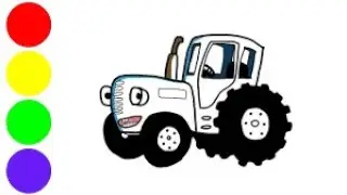 How to draw Blue Tractor  | The Secret to Drawing a Stunning Blue Tractor Nobody Tells You!