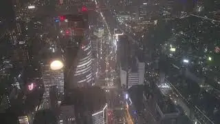 Night view of Nagoya, Japan from the Sky Promenade observation deck