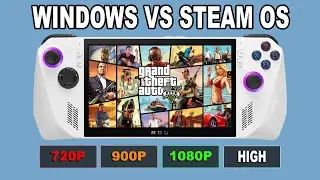 ROG ALLY | GTA 5: сравнение производительности Windows и Steam OS / бенчмарк | 2025