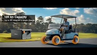 Lamnory 51.2V 105Ah Lithium Golf Cart Battery with 200A BMS