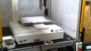 Robotic dispense test for Chairtex