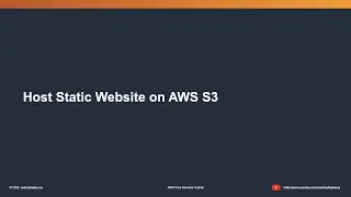 AWS S3 Static Web Hosting