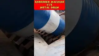 Shredder Machine VS Metal Drum #shreddingmachine #shorts