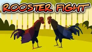 Animated Rooster Fight - Animal Action