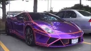 PURPLE CHROME TRON Lamborghini Gallardo LP560-4- Loud Sounds