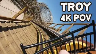 [4K POV] TROY - Toverland's 2025 retracked sensational GCI Wooden Coaster onride [NO COPYRIGHT]
