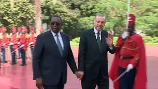 Le président turc rencontre son homologue sénégalais à Dakar | AFP Images