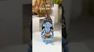 Cute Shiv Idol Made with Bhakti 🙏 (part-2) #Shivratri#Mahadev #Handmade#shivji #clayart #viralvideo