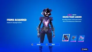 How to Get RAVEN TEAM LEADER SKIN for FREE in Fortnite! (Nevermore Hearts Pack)