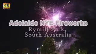 [4K] Adelaide NYE Fireworks #nye2023 #happynewyear2023 | Rymill Park, South Australia