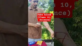 Making Fake Blood using detergent and haldi solution #shorts #science