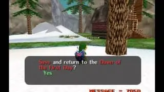 ZeldaMM: Owl Void Warp (Clear Mountain Village)