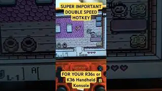 Super IMPORTANT HOTKEY: THE FAST FORWARD for your R36s & K36 Kinhank Handheld Console! Make it Easy!