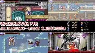 Castlevania - Aria of Sorrow: GBA &ndash; All Bestiary & Items Guide/ No Damage p6: Boss Rush mode