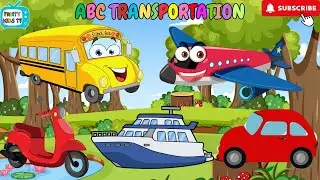 Learn Your ABCs with Vehicles! | An A to Z Transportation for Kids | Fruity Kids TV Educational