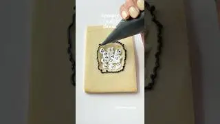 Spooky Book Cookie Idea 🖤 #cookiedecorating #satisfying #ideas #halloween