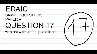 EDAIC Paper A Question 17