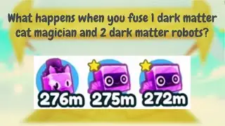 What happens when you fuse 1 dark matter cat magician and 2 dark matter robots? PET SIM X