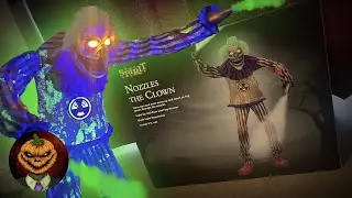 Nozzles The Clown Animatronic UNBOXING, SETUP, & OVERVIEW - Spirit Halloween 2022 Prop 🤡 🎃