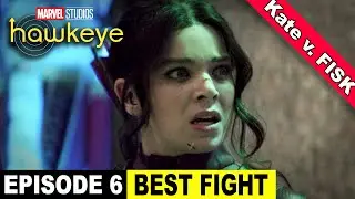 Hawkeye Episode 6 BEST FIGHT SCENE | Kate vs Kingpin (Fisk) FIGHT