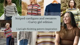Knitting patterns with stripes in DK weight | Curvy girls edition | LiseLight knitting pattern inspo