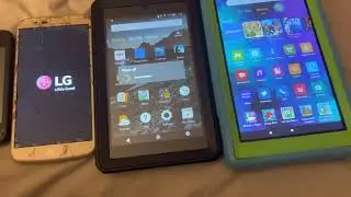 ZTE vs LG vs fire tabet vs fire tabet 7 power off reboot test! Part 1!