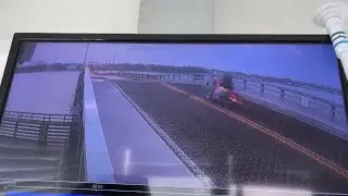 Biker jumps rising drawbridge in Daytona Beach