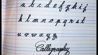 How to write A to Z Alphabets✨ | Cursive Writing | EASY | Calligraphy for Beginners | Small Letters