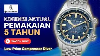 Review Jam Tangan Microbrand Spinnaker Bradner Pacific Blue - Low Price Diver Watches Compressor