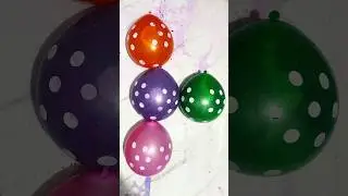 🔴🟣🟢🩷 colour balloons pops in reverse effect #asmr #oddlysatisfying #balloon #shorts