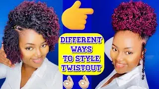 How To Transform One Twist-Out Into Many Looks | Easy Beginner-Friendly Techniques + Red Color Wax