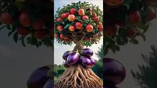 Strange apple tree #sh #islamicshorts #fruit #art #amazing #ai #cartoon #cute
