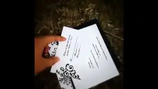 FOUR FOLDED FORMAL POCKET INVITATION CARDS HPI270