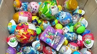 Unpacking So Many Dino Surprise Egg, Kinder Joy, Blind Box, Magic Pack, And More