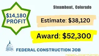$14k profit in re-roofing the Steamboat Colorado Fire Bunkhouse for the USDA Forest Service!