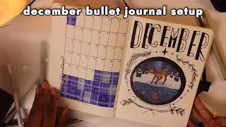 december bullet journal setup with me!