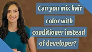 Can you mix hair color with conditioner instead of developer?