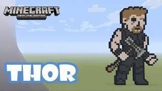 Minecraft: Pixel Art Tutorial and Showcase: Thor (Avengers: Infinity War)
