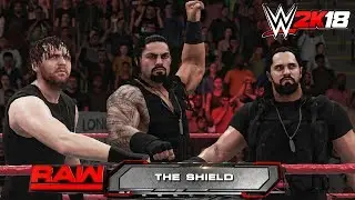 WWE 2K18 - The Shield Entrance, Triple Powerbomb & Victory Scene! ( The Shield 2.0 )