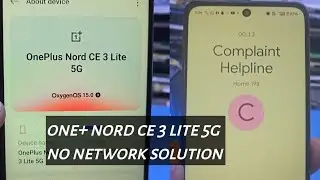How to repair Oneplus nord ce 3 lite network problem | #nonetwork #oneplusnordce3lite5g #subscribe