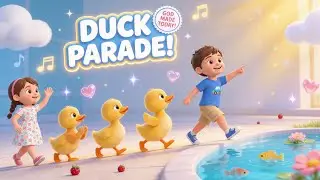 Five Little Ducks Praise God 🦆 Christian Nursery Rhyme for Kids | Bible Berry Tunes