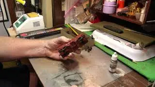 Simple coal hopper weathering part 1.