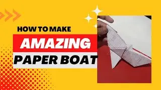 Easy Paper Boat| Anchor paper boat| #youtube #paperboat #paperboats #easypapercraft #easypaperboat