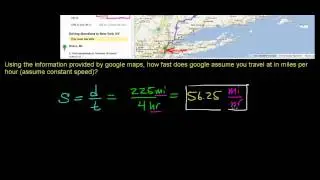 constant speed traveling between boston and nyc
