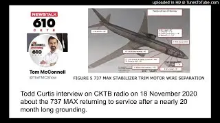 Todd Curtis interviewed about issues around the return to airline service for the 737 MAX