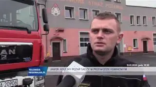 JAWOR. Kolejny pożar szadzy w kominie