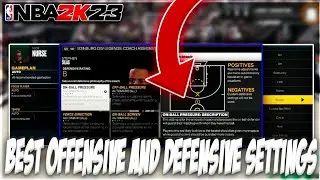 THESE ARE THE BEST OFFENSIVE AND DEFENSIVE SETTINGS IN NBA 2K23 MyTEAM!!