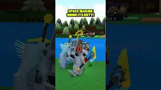 Roblox Build a Boat for Treasure Warhammer Space Marine helps Tow Truck! #babft #roblox