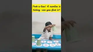 Hide and seek,1-2-3, what number do you see?#kidslearning #viralreels #bestpreschoolvizag #trending